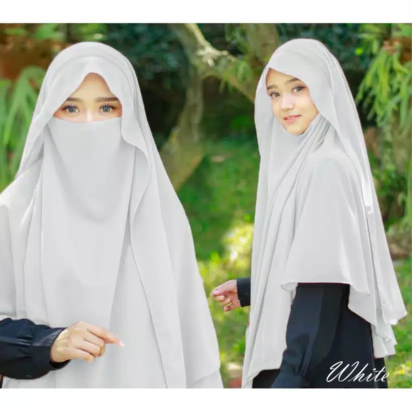 ผ้าคลุม Bergo สําเร็จรูป Hijab French Khimar Siti Aminah Niqab Syari ผ้าคลุมสายรัดจัมโบ้