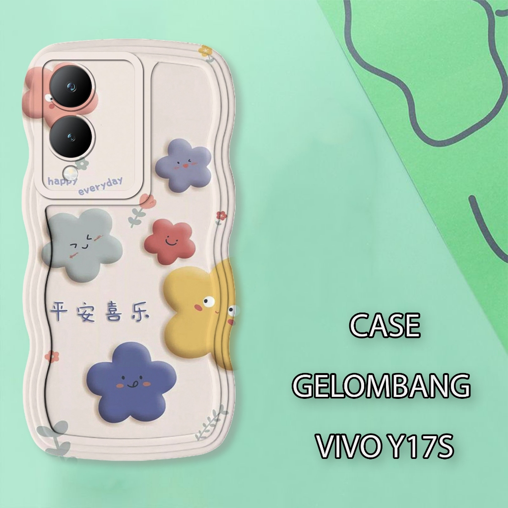 Soft Case WAVE Hp VIIVO Y17S - เคสกล้อง Pro - เคสแฟชั่น Cute Motif - เคสโทรศัพท์มือถือและผิว - Silic