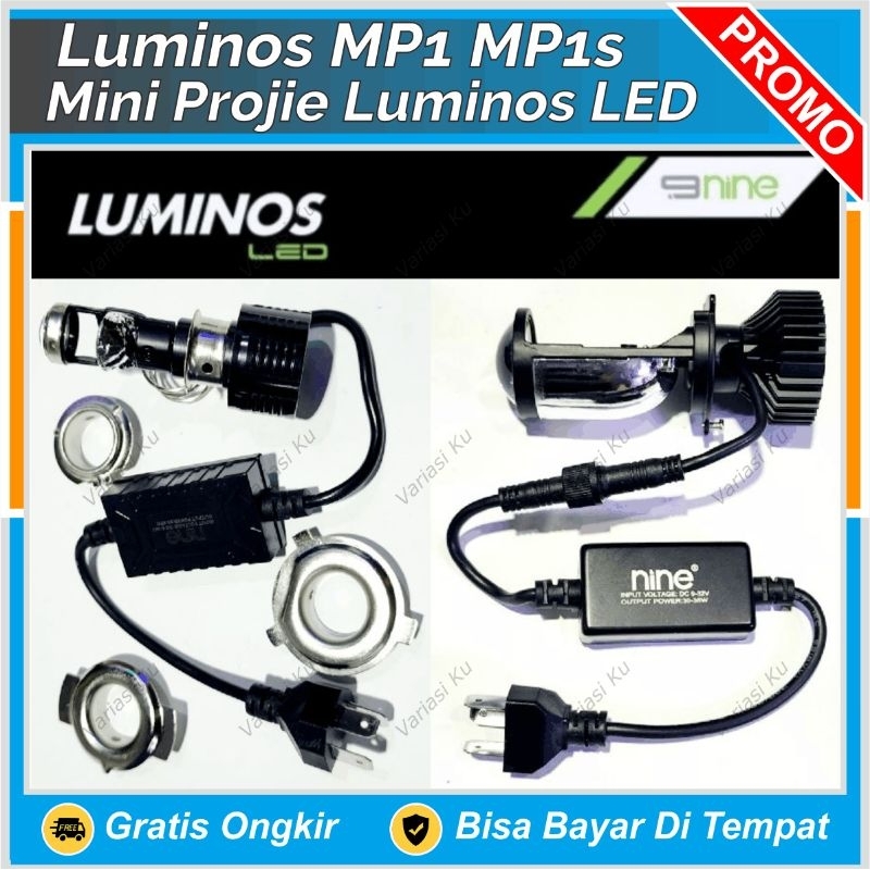LED LUMINOS MP1S MINI PROJECTOR H6 MOTORCYCLE ALA BILED RAY CUTOFF MP1