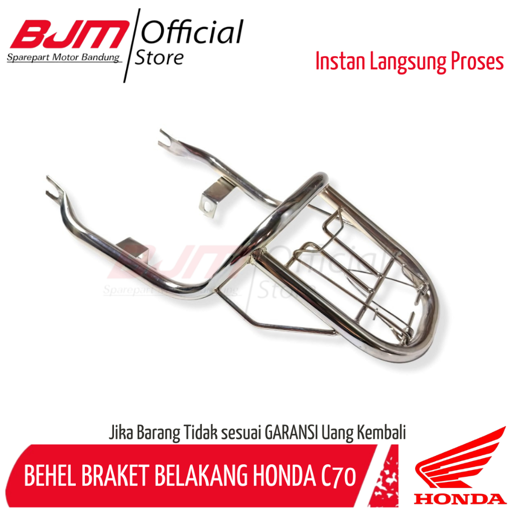 -CTH- ตัวยึด ตัวยึดยึดแร็คท้าย HONDA C70 รถจักรยานยนต์ CHROME สี