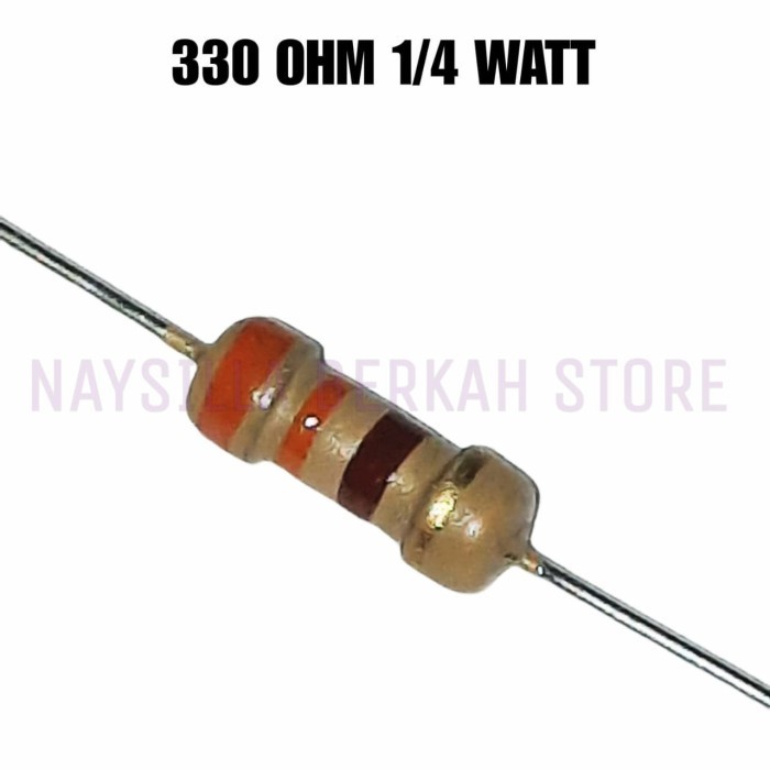 100X RESISTOR 330 OHM 1/4W - GET 100 ชิ้น RESISTORS