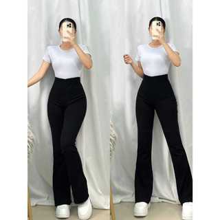 CELANA FIT AND FLARE PANTS CUTBRAY SCUBA PINGGANG HIGHWAIST BAHAN STRETCH MELAR ELASTIS KULOT CUTBRAY SCUBA
