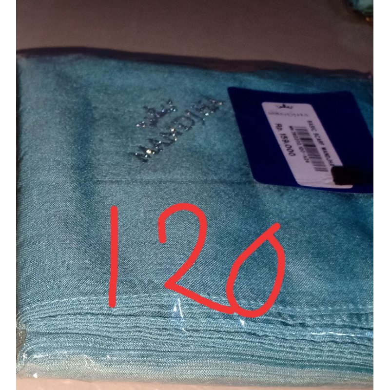 Mandjha Plain Code 120 Sage Blue Ivan Gunwan Fashion Scarf Original Plain Code 120, Production with 