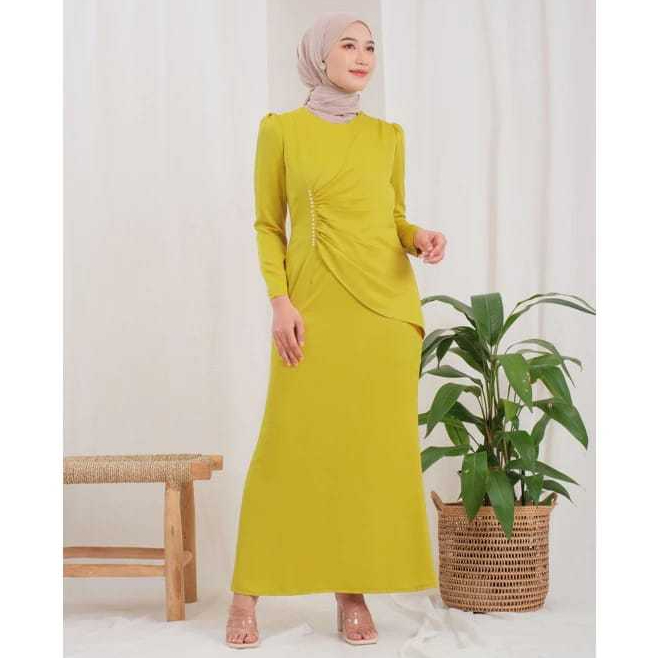 ชุดใหม่ล่าสุด MAURA SATIN SILK LUXURY GAMIS MAXI PREMIUM BRESMAID WEDDING PARTY