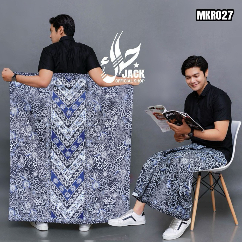 Jack Official - Gus Kautsar Batik Sarong with Blue Arrow Motif CODE MKR027