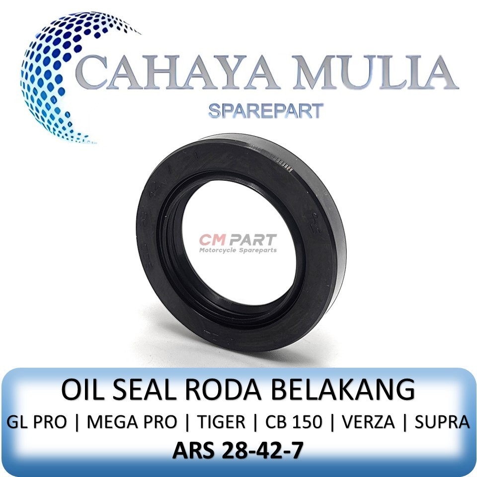 ซีลล้อหลัง GL Pro Mega Pro Tiger CB150 Verza Supra GTR / ARS 28x42x7 / 28-42-7 / 28 42 7