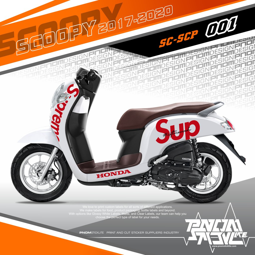 สติ๊กเกอร์ตัด Striping Scoopy Supreme SC SC SCP P001- 1020