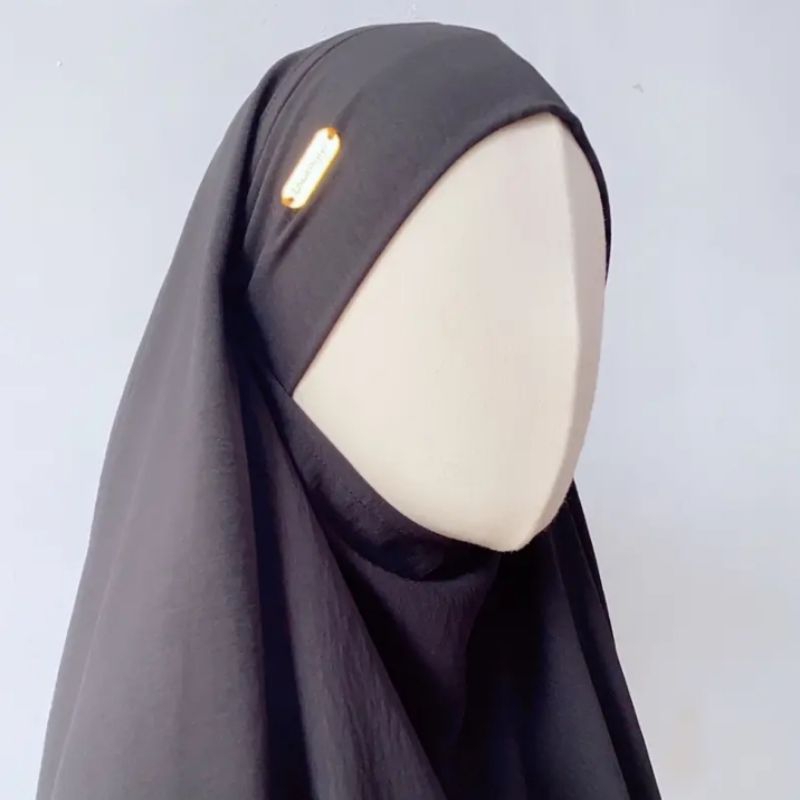 ผ้าคลุม French khimar sharia L uk/85cmx100cm cringkel airflow khimar syari