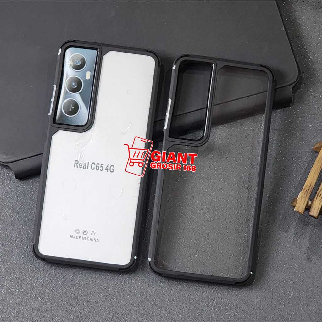 Realme C65 4Gเคสใสไฮบริดกันกระแทกป้องกันการตกโปร่งใสRealme C65 4G