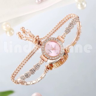 L&A - Jam Tangan Serut Mewah Gelang Serut Wanita Analog Quartz Adjustable Anti Air