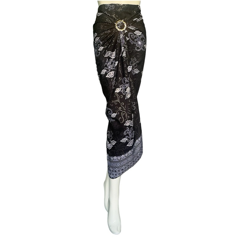 Philosophy of kebaya - Modern Batik Wrap Skirt / กระโปรง Kebaya Wrap ลายดอกไม้ Batik Wrap Skirt / ผ้