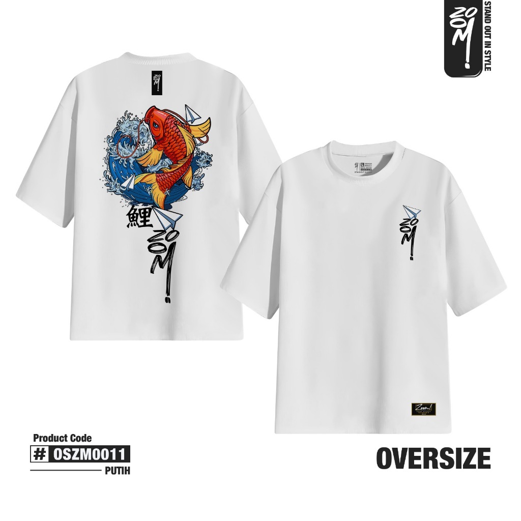 Zoomi Oversize Heavyweight Catton 16s Jumbo OSZM0011 Koi ผู้ชายผู้หญิง