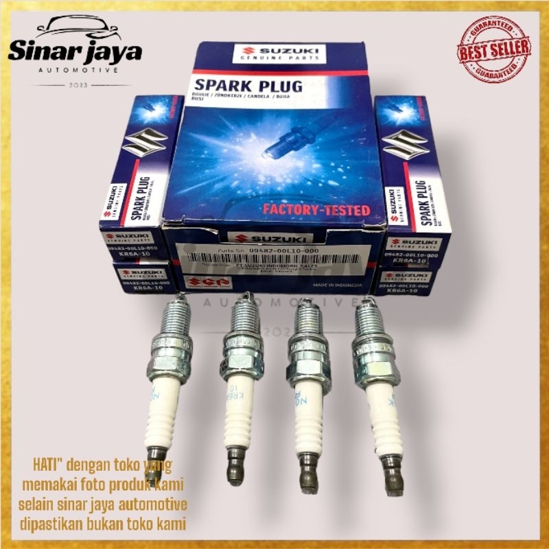 หัวเทียน Suzuki Ertiga Splash Swift Wagon R Karimun Estilo KR6A-1