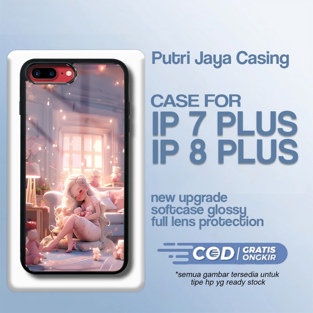 เคส Ip 7 plus / ip 8 plus ล่าสุด - Xiaomi Ip 7 plus / ip 8 plus - Cute Girls Motif - Premium Glossy 