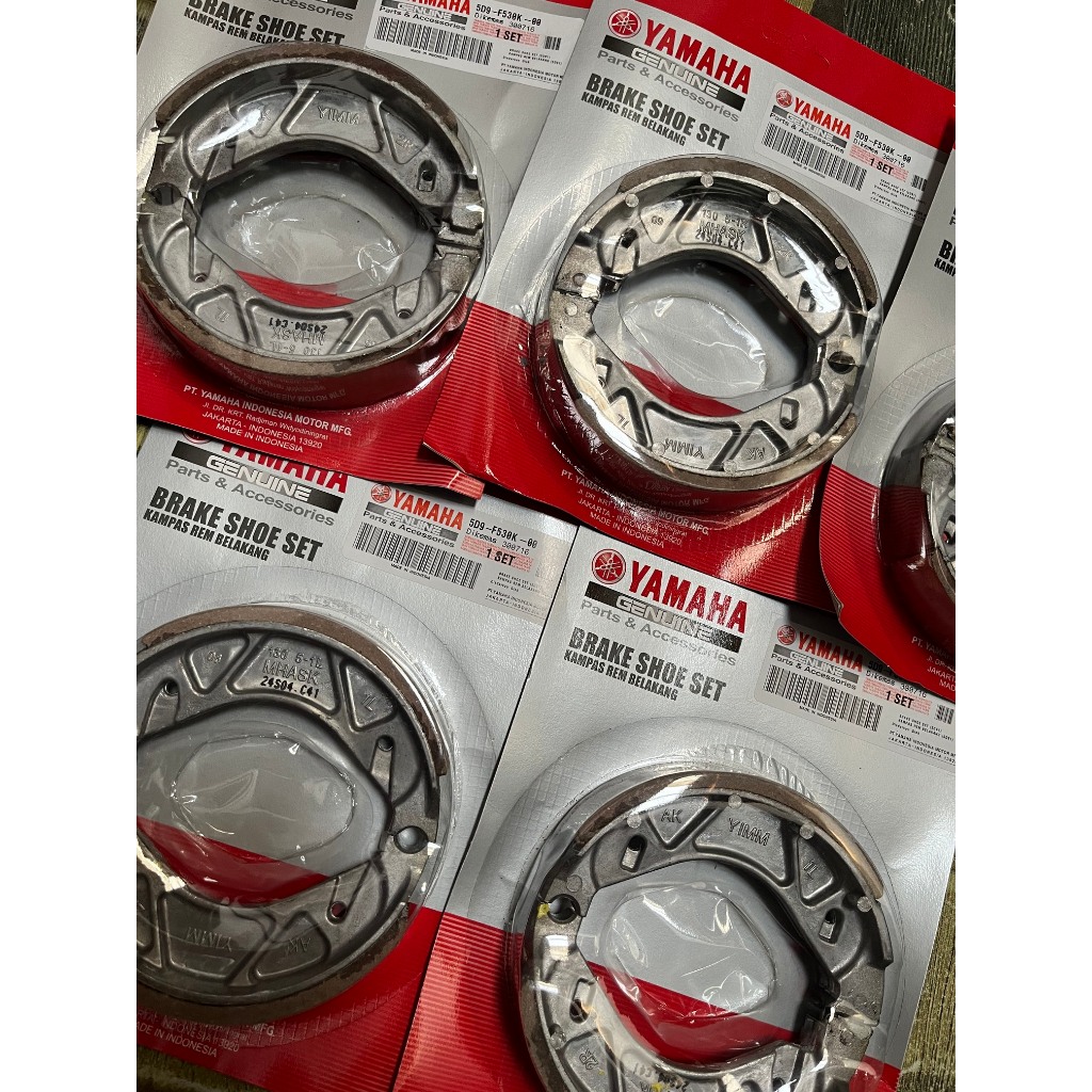 ผ้าเบรกหลัง YAMAHA VEGA ZR JUPITER Z/Z1 JUPITER MX 115 BYSON SCORPIO AEROX 5D9 (5 ชิ้น)