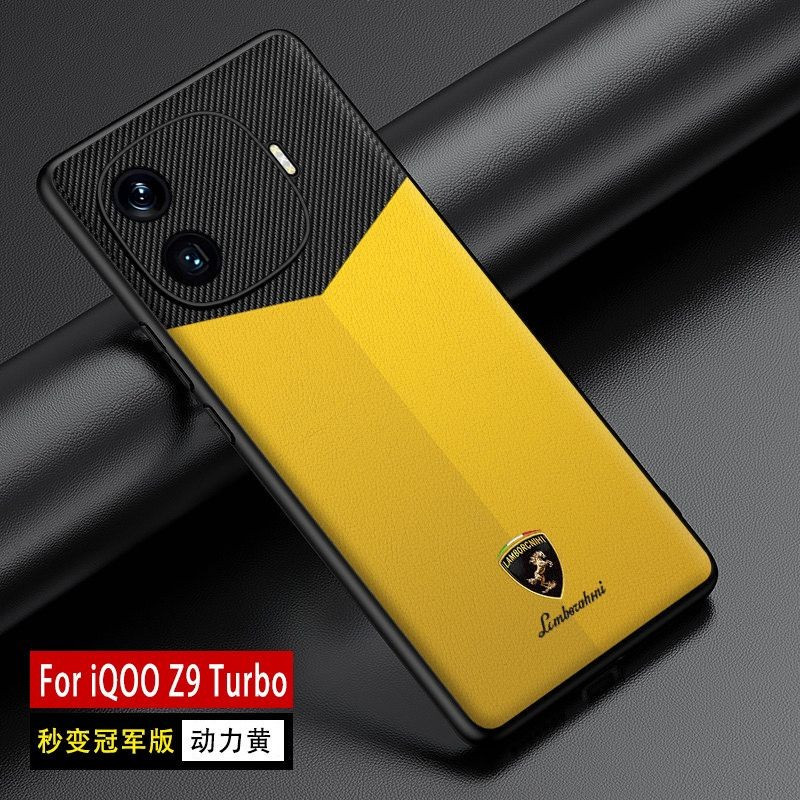 IQOO Z10 / IQOO NEO 10 / Z9 5G / IQOO Z9X 5G CASE PHONE CASE LEATHER CARBON LAMBORCHINI
