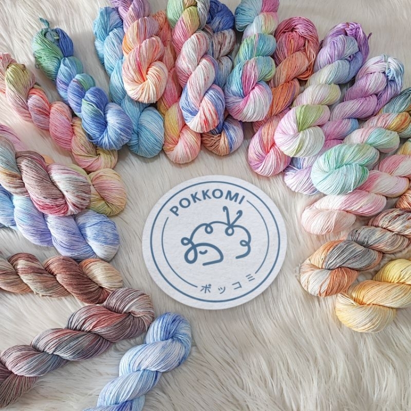 POKKOMI Soft Cotton Bigply (SCB) เส้นด้ายถัก 2 เส้น