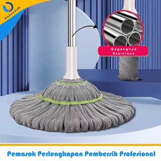Baru Super Praktis Twist Mop  1set Alat Pel Lantai Tanpa Peras Murah Otomatis Peras Mop Serbaguna