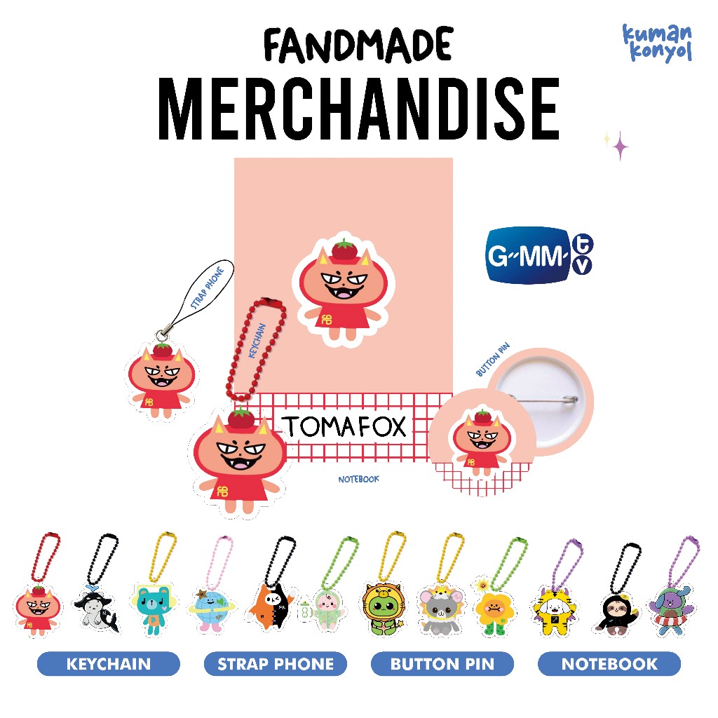 Gmmtv MERCHANDISE FANMADE Therm Hygr BABII Therm SAMRUAY FUNCTION AVOCEAN Therm MUVMUV GMM ARTIST ACRYLIC PIN BOOK