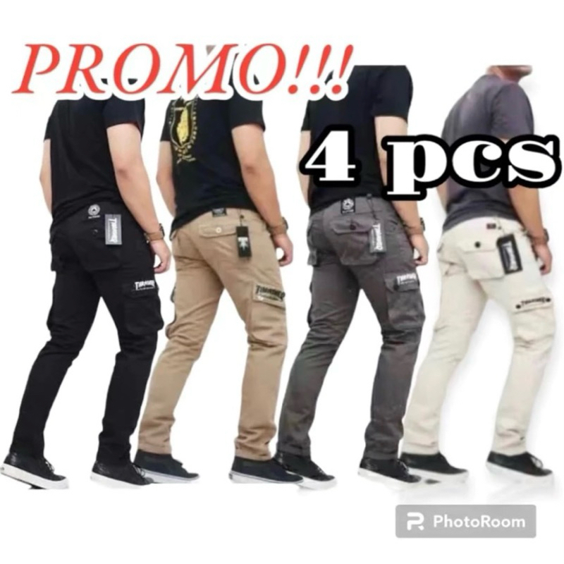 ตรวจสอบโดยตรง 100 THOUSAND GET 4 PCS LONG CARGO PANTS THAT ARE HOT UK 27-38 กางเกงยาวผู้ชาย CARGO KI