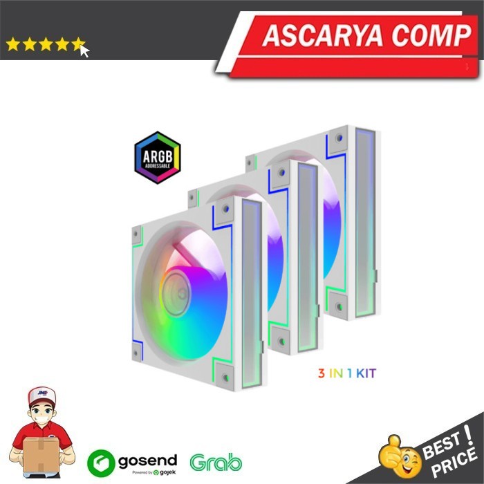 GameMax RD300 120mm ARGB Fan 3 in 1 Kit
