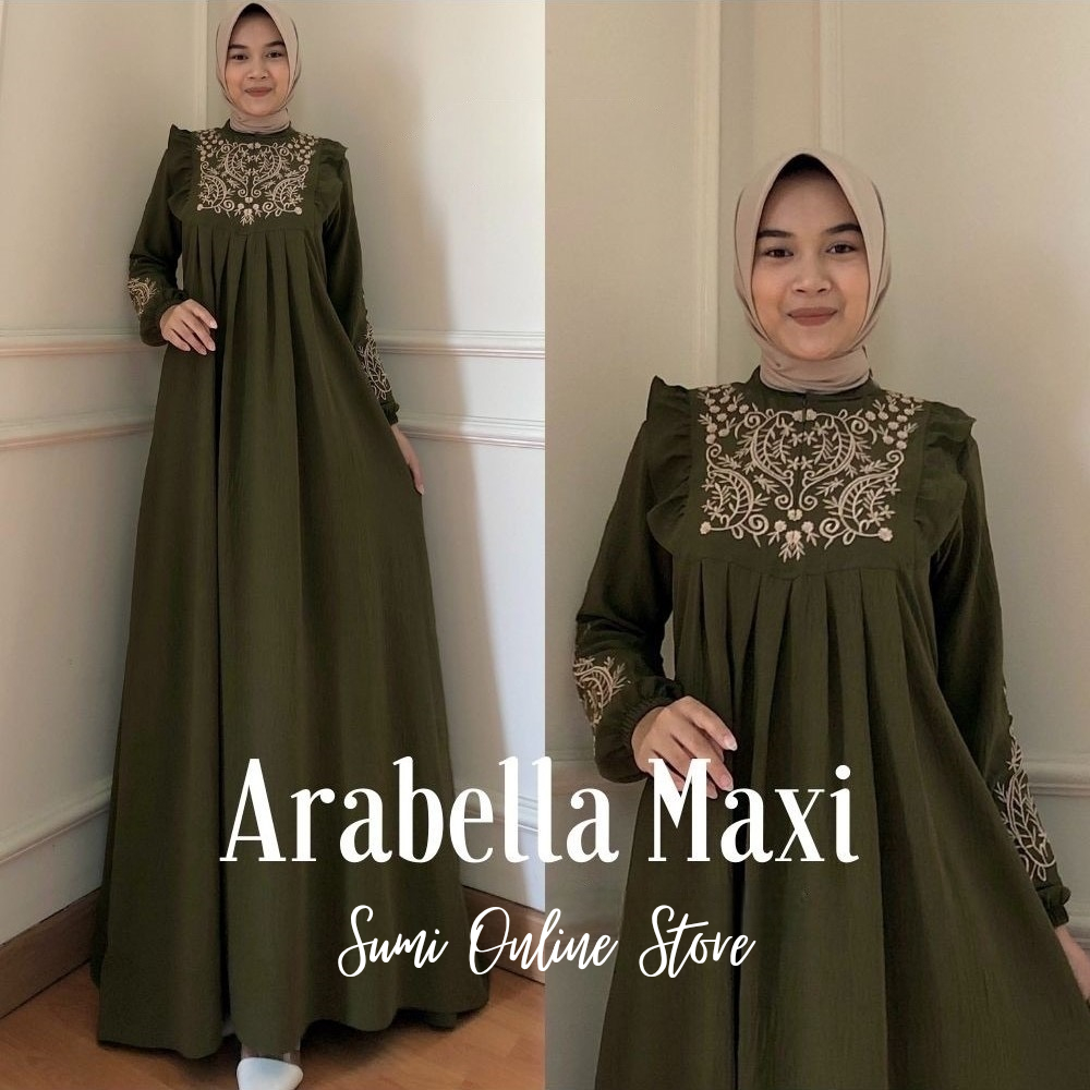 Arabella Maxi Dress คําเชิญขนาดใหญ่ธรรมดา (Size SML XL XXL XXXL 5L Jumbo)