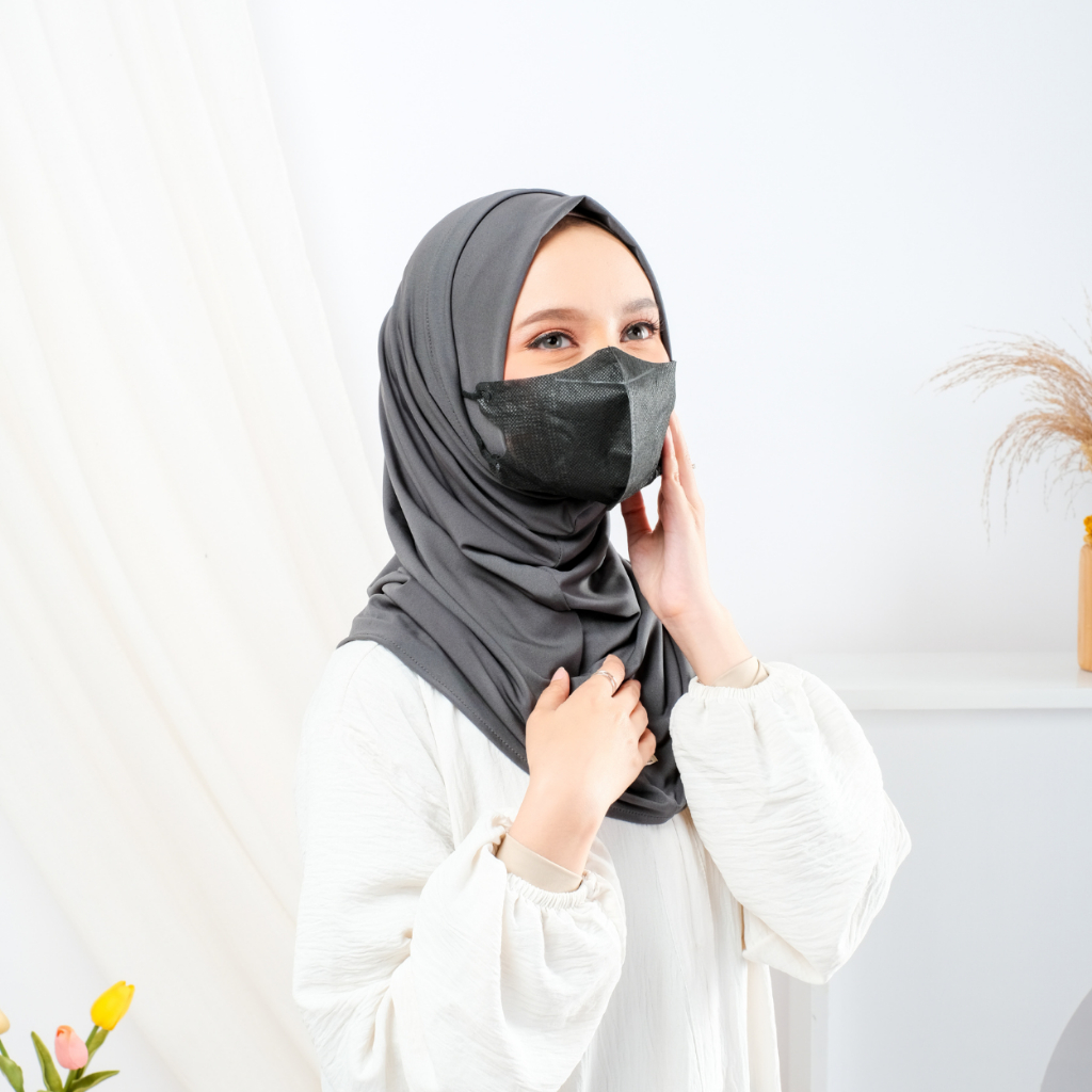 ทันที Bergo Hijab Sport Jersey Premium Instant Sport Hijab Instant Sport Hijab