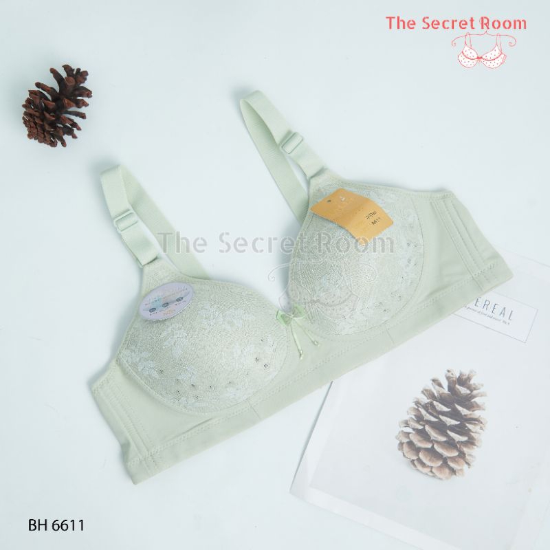 SALLY BRA BH 6611 I CUP BI THIN FOAM I WIRELESS I HOOK 3 I SIZE 36 -42