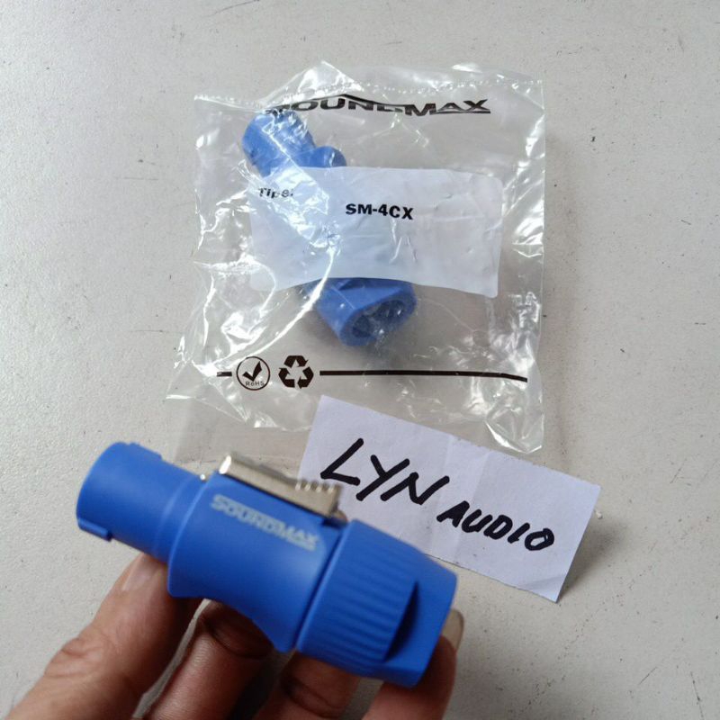 SPIKON SOUNDMAX 4 PIN SM4CX JACK BLUE ต้นฉบับ