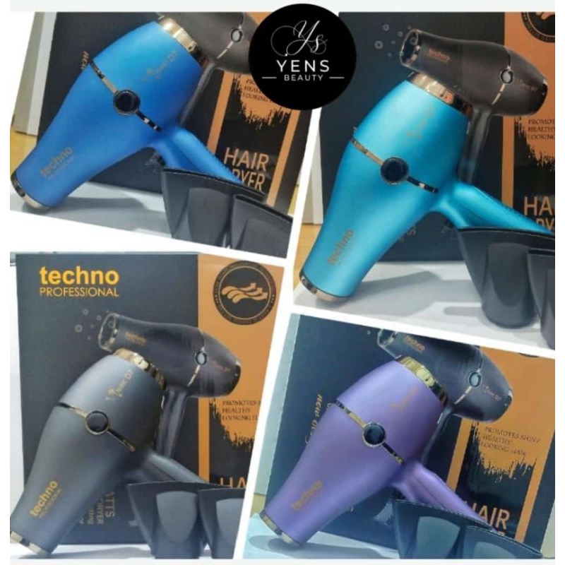 NEW Design ไดร์เป่าผม Techno Ionic D-7 / ไดร์เป่าผม Ionic 900watt