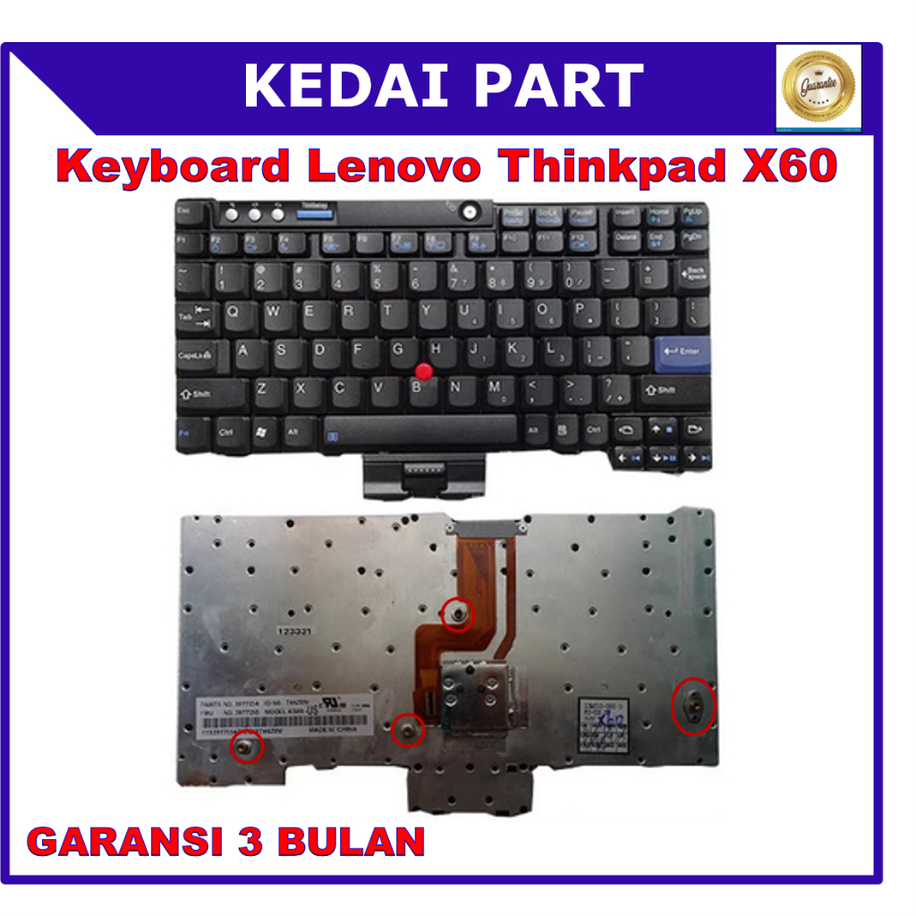 แป้นพิมพ์ Lenovo Thinkpad X60 X60s X61 X61s X60t X61t
