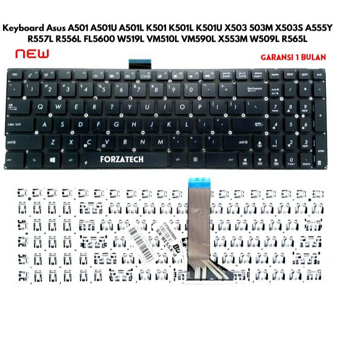 Asus A501 A501U A501L K501 K501L K501U X503 503M X503S A555Y R557L R556L FL5600 W519L VM510L VM590L 