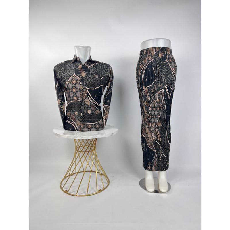 KEMEJA BATIK COUPLE SET/เสื้อ COUPLE/ชุด COUPLE ผู้ชายและผู้หญิง/ชุด COUPLE/เสื้อผ้า COUPLE