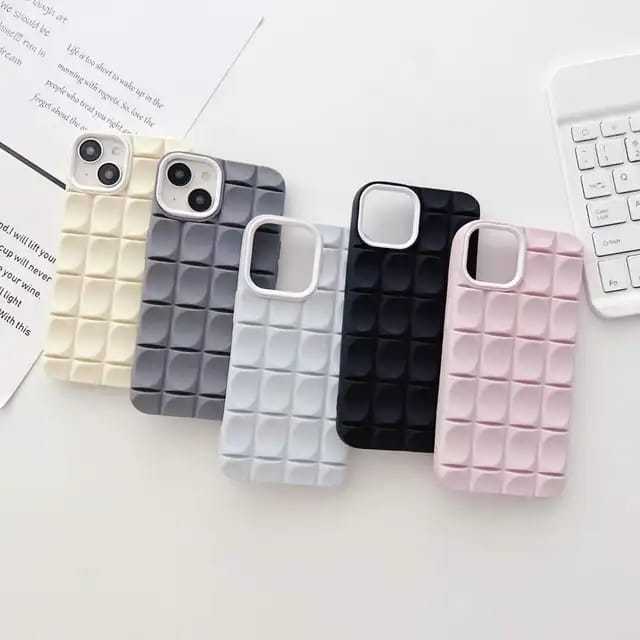 0611 VVV CASE LATTICE CUBIC S4MSUNG A34 A10S A22 A55 VIVO Y16 Y12 Y12S Y12i Y15 Y17 Y20 Y20S REDMI N