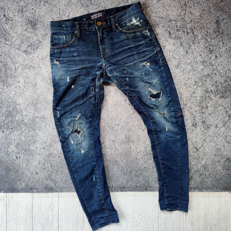 Tbj RIPPED STRETCH JEANS