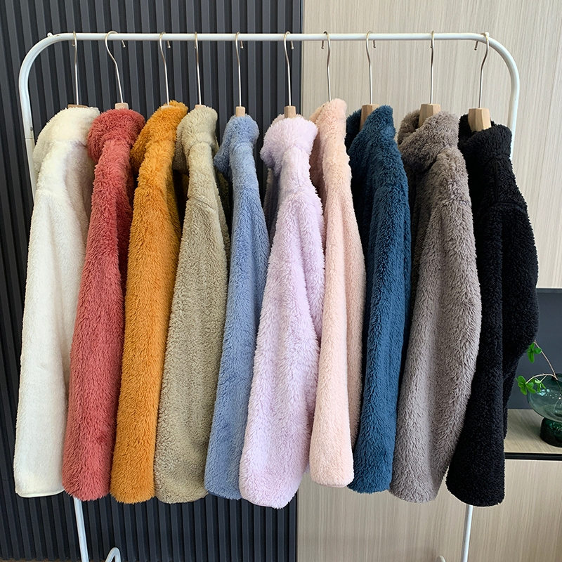 เสื้อกันหนาวเสื้อแจ็คเก็ต Zip Crope Sherpa Fur / ผู้ใหญ่ sherpa Jacket / ผู้ใหญ่ sherpa Jacket / ฤดู