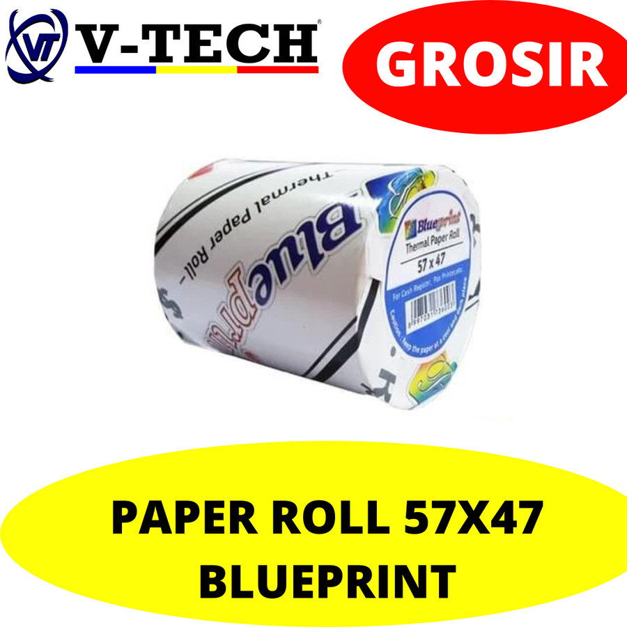 กระดาษม้วน 57MM (57X47) BLUEPRINT THERMAL