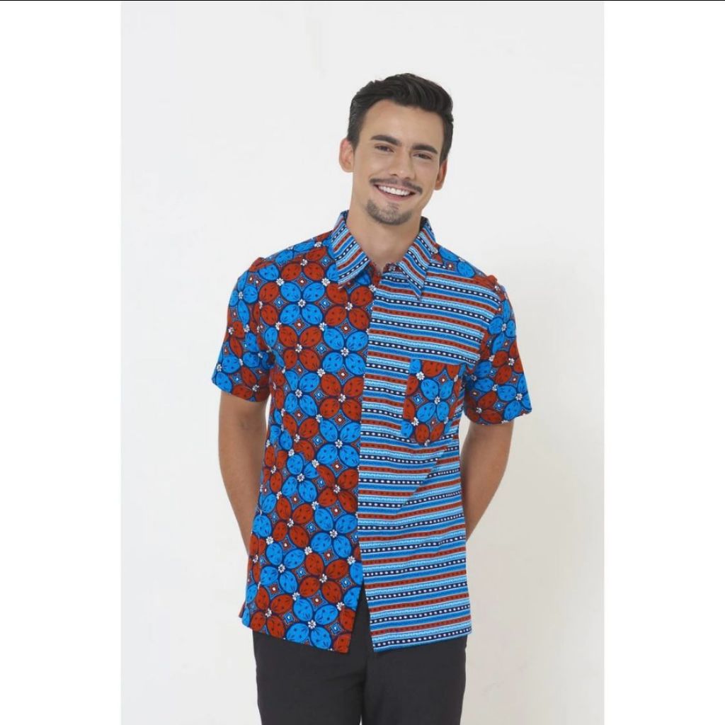 ผ้าบาติกผู้ชายคอปกปกติ - Arjuna Weda