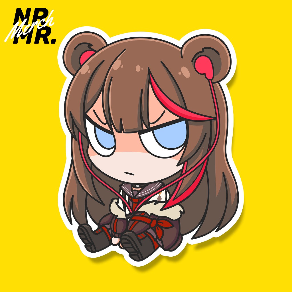สติ๊กเกอร์ Zima Arknights Ursus Anime Chibi fanmade