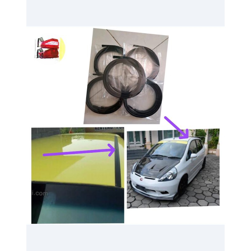 รางน้ําหลังคายาง Honda jazz gd3/gen 1 เครื่อง ราคาอะไหล่แท้