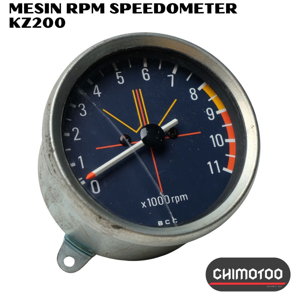 MESIN Kawasaki Kz200 Kz 200 Mercy Speedometer Kilometer Rpm Machine