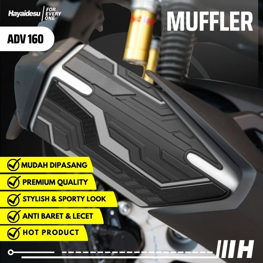 Hayaidesu honda ADV 160 Body Protector Muffler ฝาครอบท่อไอเสีย