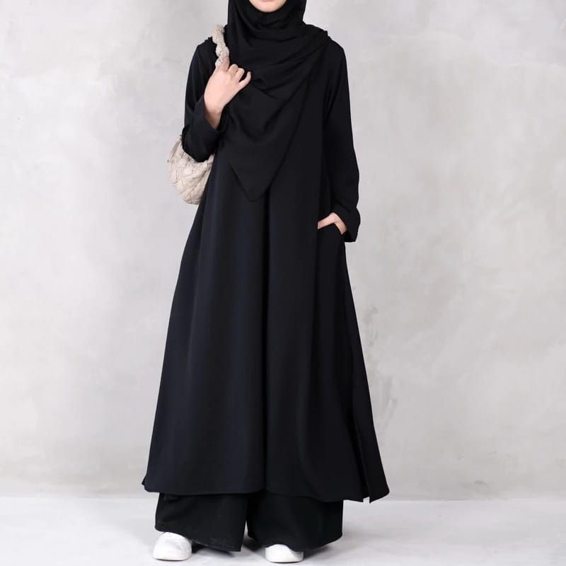 Noura dress / lesti abaya / gamis วัยรุ่นล่าสุด / viral เดรสธรรมดา เสื้อคลุมยาว ราคา ถูกที่สุด ดีลบีเคเค แกลเลอรีภาพที่ 8