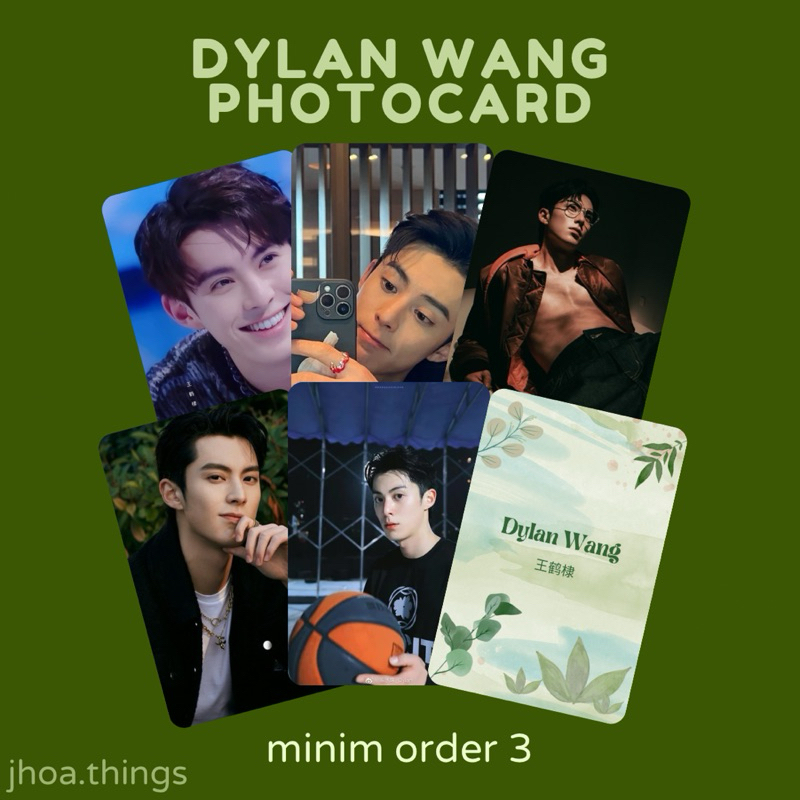 [Blessing] Photocard WANG HEDI DYLAN WANG นักแสดงภาษาจีนเท่านั้นสําหรับสวนแม่รัก