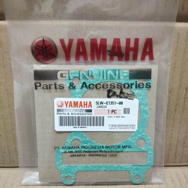 HEAD BLOCK GASKET (5LW-E1181-00) & BOTTOM CYLINDER GASKET (5LW-E1351-00) เดิม Yamaha สําหรับ MIO spo
