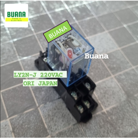 SET RELAY LY2N-J 220VAC ORIGINAL JAPAN + เต้ารับ / Ly2n-j 220v