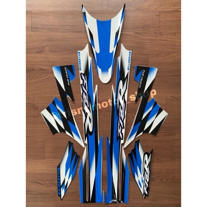 สติ๊กเกอร์ Striping สติ๊กเกอร์รายชื่อ liss yamaha fiz r Fiz R fizr f1z r f1zr Millennium Th.2000 สี 