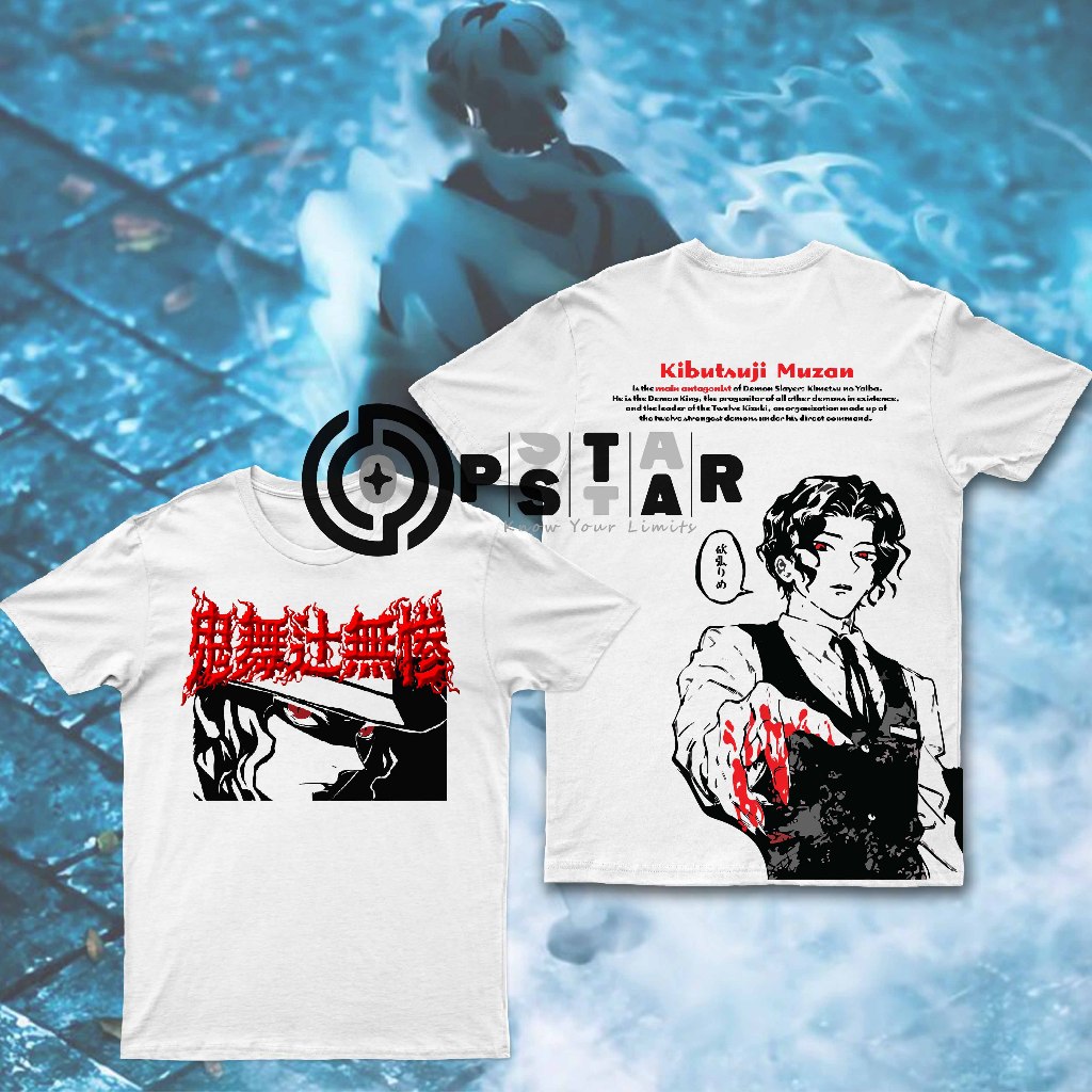 เสื้อยืด Muzan Kibutsuji Demon Slayer Anime