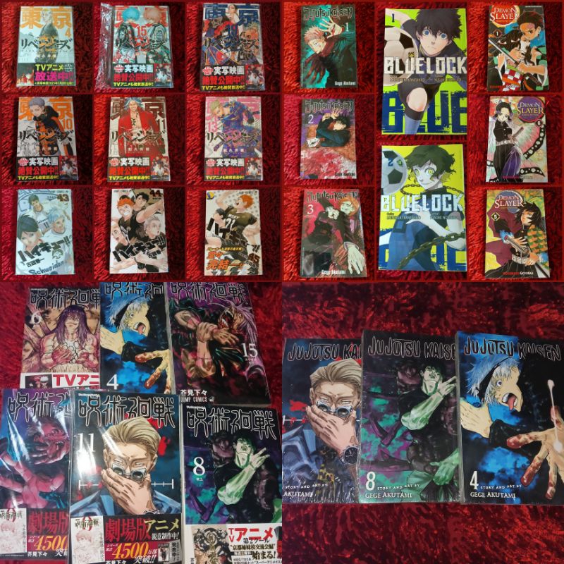 [READ DESCRIPTION] / PRELOVED Manga / Comic Jujutsu Kaisen HAIKYUU Blue Lock Demon Slayer Tokyo Reve