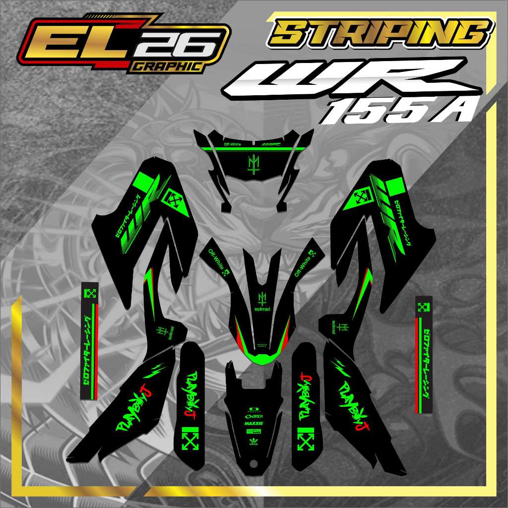 364 สติ๊กเกอร์ DECAL WR 155 - DECAL YAMAHA WR 155 RACING MOTIF